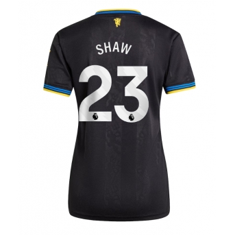Manchester United Luke Shaw #23 Maglia Gara Terza Repliche 2025-26 Donna Maniche Corte